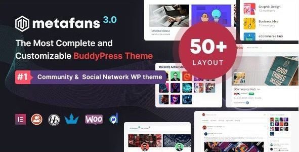 MetaFans 3.3.5 – Community & Social Network BuddyPress Theme