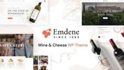 Emdene 1.0.3 – Wine & Cheese WordPress Theme