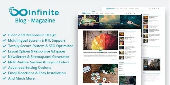 Infinite 4.3 – Blog & Magazine Script