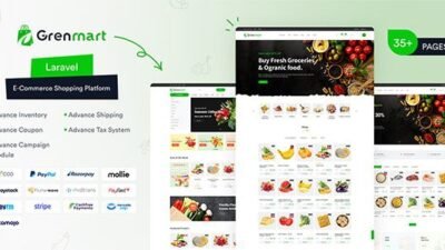 Grenmart 1.0.5 – Organic & Grocery Laravel eCommerce
