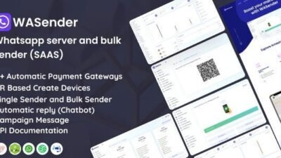 WASender 1.0 – Whatsapp Server and Bulk Sender (SAAS)