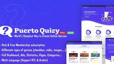 Puerto Quizy 1.1.0 – Premium Quiz Builder Script SAAS