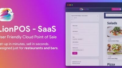 Lion POS 3.5.0 – SaaS Point Of Sale Script for Restaurants and Bars with floor plan