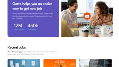 Gotto Job HTML Template