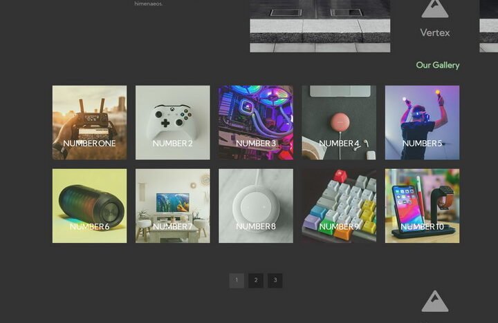 Vertex HTML Template