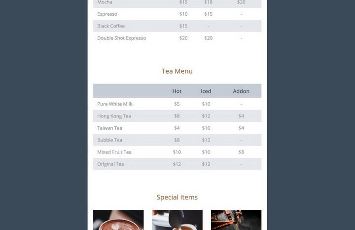 Chilling Cafe HTML Template