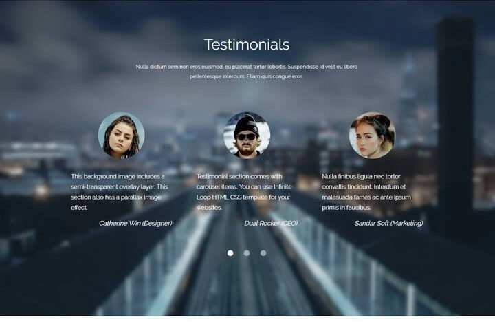 Infinite Loop HTML Template