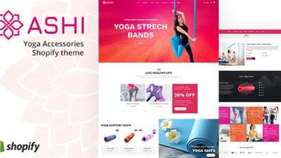 Ashi Yoga Pilates Fitness Shopify Theme