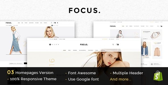 focus responsive shopify theme