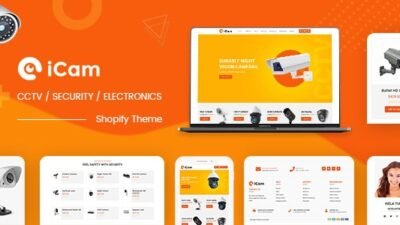 iCam CCTV Electronics Industry Shopify Theme
