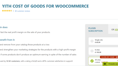 YITH Cost of Goods for WooCommerce Premium Version