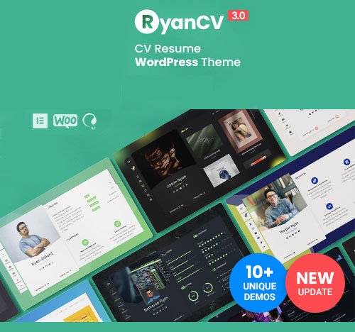 RyanCV Personal Portfolio Resume Theme