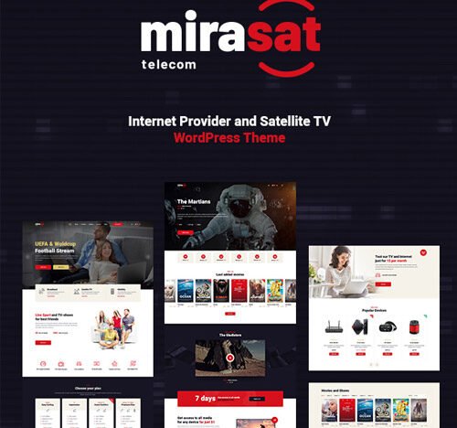 Mirasat Internet Provider and Satellite TV WordPress Theme v-1.1.1 free download