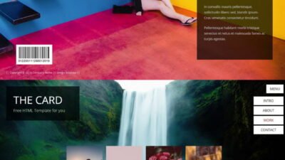 The Card Portfolio HTML Template