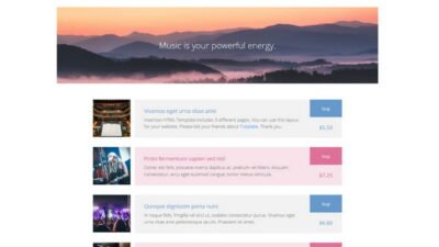Insertion Listing HTML Template