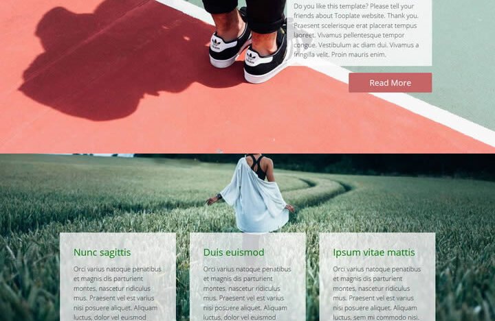 Individual HTML Template