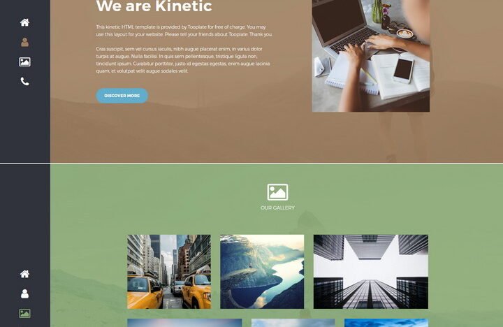 Kinetic HTML Template
