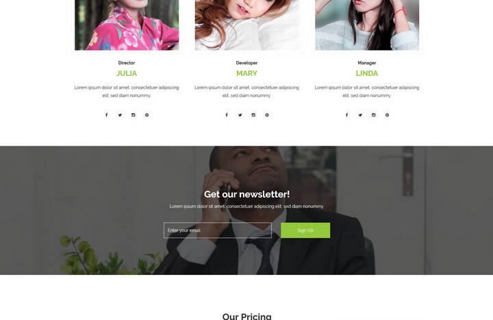 Solution HTML Template