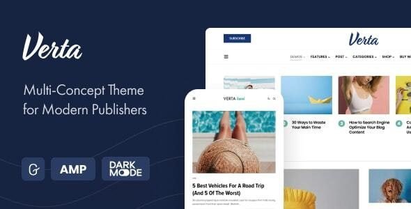 Verta 1.1.1 – Multi-Concept WordPress Theme for Modern Publishers
