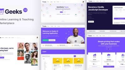 Geeks 1.2.33 – Online Learning Marketplace WordPress Theme