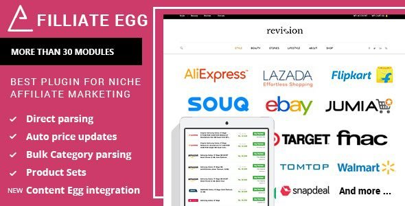 Affiliate Egg 10.9.25 – Niche Affiliate Marketing WordPress Plugin