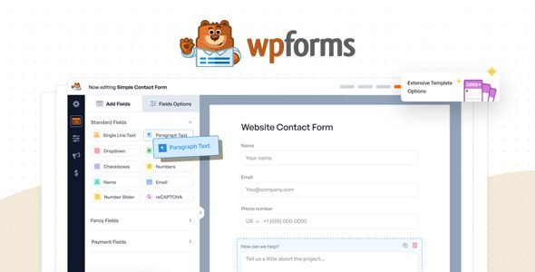 WPForms Elite 1.9.6.1 + Addons – WordPress Form Builder