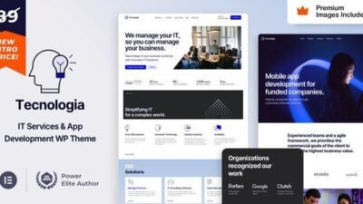Tecnologia 16.0 – IT SAAS Software Technology WordPress Theme