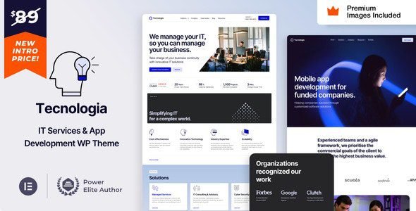 Tecnologia 16.0 – IT SAAS Software Technology WordPress Theme