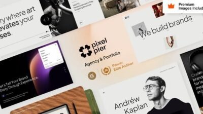 Pixelpiernyc 12.0 – Portfolio Creative Agency Freelancer WordPress Theme