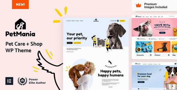 PetMania 16.0 – Pet Shop & Care Elementor Pro WordPress Theme