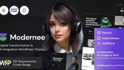 Modernee 1.6 – AI Company & Digital Agency WordPress Theme