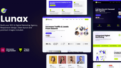 Lunax 6.1 – Digital Marketing Agency & SEO WordPress Theme
