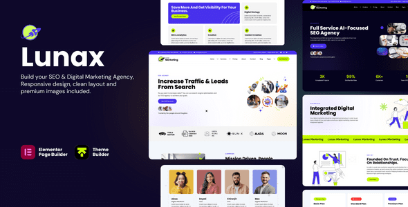 Lunax 6.1 – Digital Marketing Agency & SEO WordPress Theme