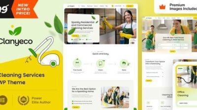 ClanyEco 12.0 – Cleaning Services WordPress Theme