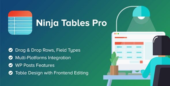Ninja Tables Pro 5.0.20 – WordPress DataTables Plugin