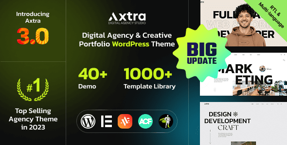 Axtra 3.0.3 – Digital Agency Creative Portfolio Theme