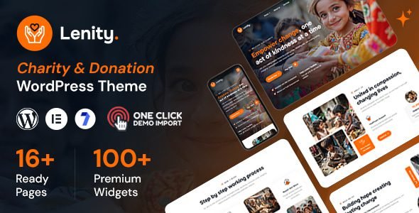 Lenity 1.0.1 – Charity & Donation WordPress Theme