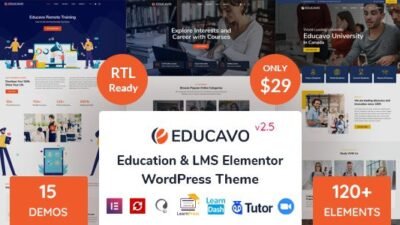 Educavo 3.3.0 – Education WordPress Theme