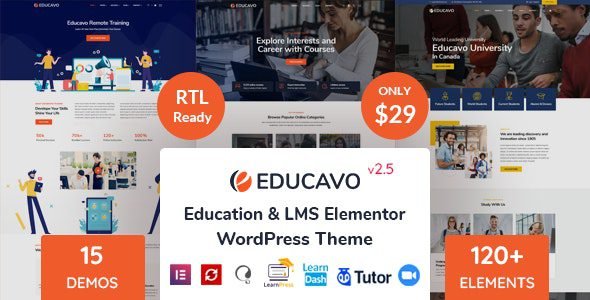 Educavo 3.3.0 – Education WordPress Theme