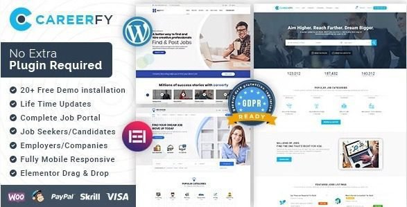 Careerfy 10.0.1 – Job Board WordPress Theme