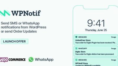 WPNotif 3.1.1 – WordPress SMS & WhatsApp Message Notifications