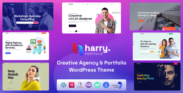 Harry 1.2.8 – Creative Agency & Portfolio WordPress Theme + RTL