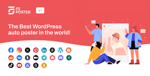 FS Poster 7.2.0 – WordPress Social media Auto Poster & Scheduler [Facebook, Instagram, Twitter, Pinterest]