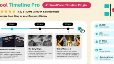 Cool Timeline Pro 4.8.11 – Horizontal & Vertical Timeline Plugin For WordPress
