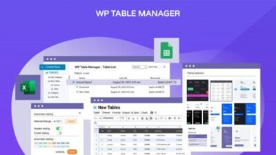 WP Table Manager 4.1.6 – WordPress Table Editor Plugin