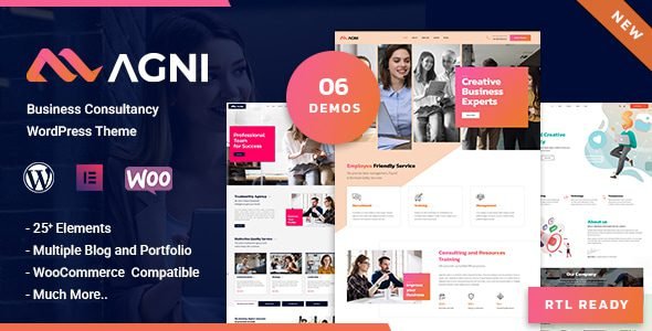 Agni 1.1.8 – Consulting Business WordPress Theme
