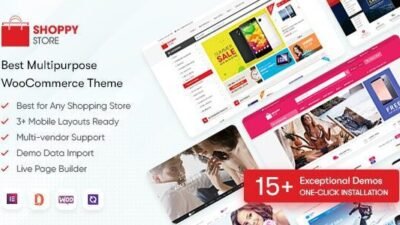ShoppyStore 3.7.21 – Multipurpose Elementor WooCommerce WordPress Theme (15+ Homepages & 3 Mobile Layouts)