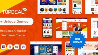 TopDeal 2.3.19 – Multi Vendor Marketplace Elementor WooCommerce WordPress Theme (Mobile Layouts Ready)