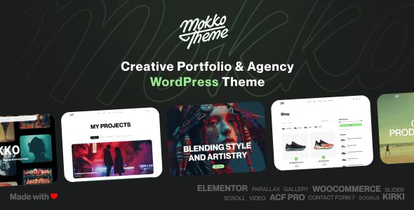 Mokko 1.2.2 – Creative Portfolio & Agency WordPress Theme