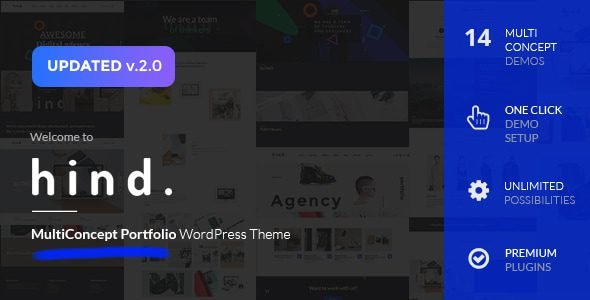 Hind 2.4.4 – Multi-Concept Portfolio & Photography WordPress Theme